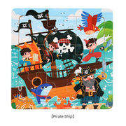 Color: Pirate Ship (9 pieces) (Pack of 1)