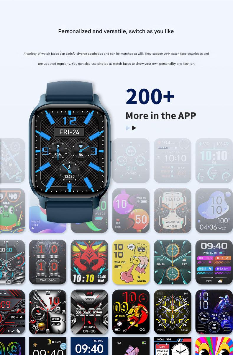 Y3 smartwatch in silver grey color image 8