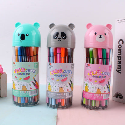Vibrant Washable Watercolor Markers Set for Kids – 12/24/36 Colors for Art and Craft Enthusiasts