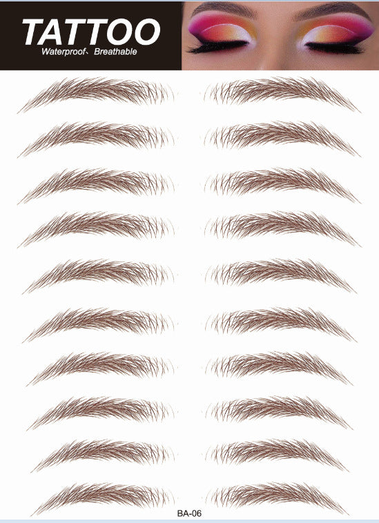 waterproof brow tattoo design image 4