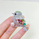 Silver Small Bird Brooch