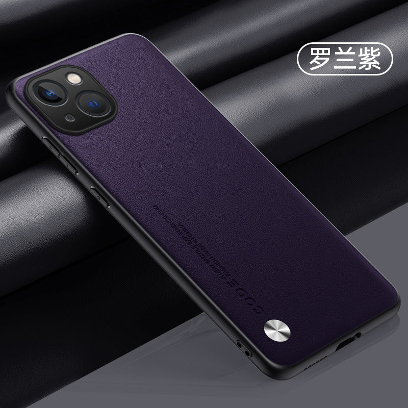 Premium PU Leather iPhone Case for iPhone 15/14/13 - Stylish Protection with Custom Options