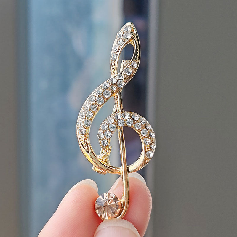 Creative Musical Note Brooch Image 7