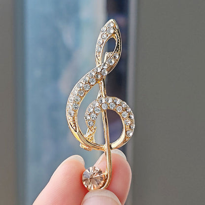 Creative Musical Note Brooch Image 7