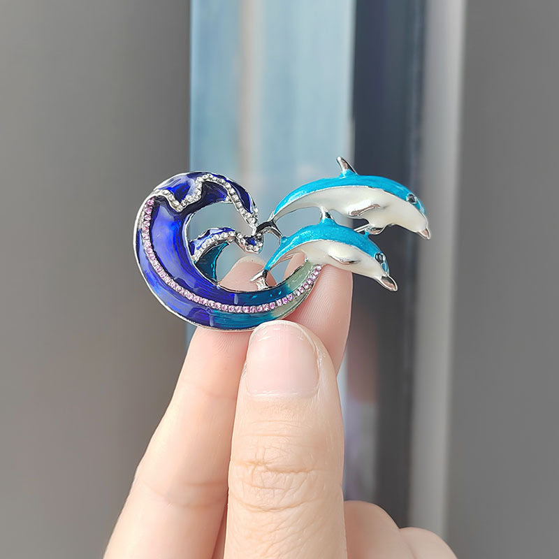 Fashionable dolphin accessory for outfits