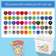 PP box 60 colors double head oily (Pack of 1)