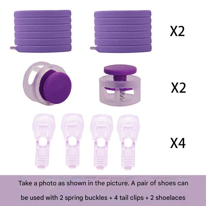 Versatile no-tie spring laces for various shoe styles