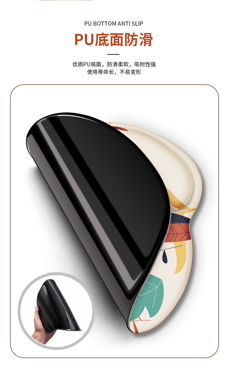 Custom Memory Foam Wrist Support Mouse Pad & Keyboard Rest for Ergonomic Comfort - Vibrant Designs