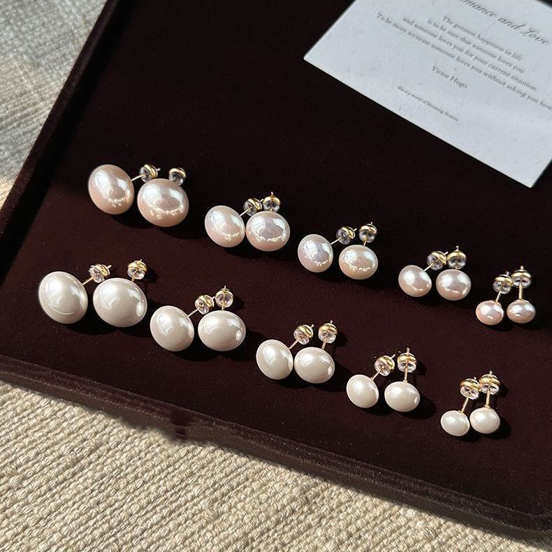 Elegant Pearl Earrings on display - Image 2