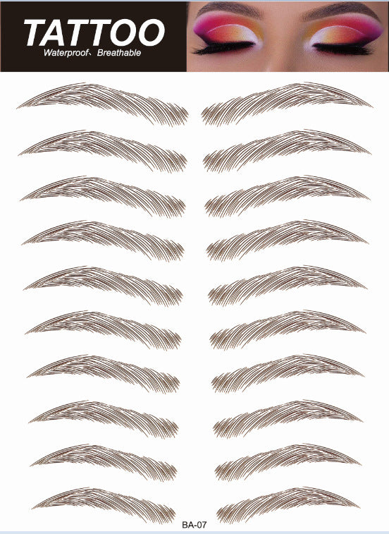 complete set of eyebrow stickers image 3