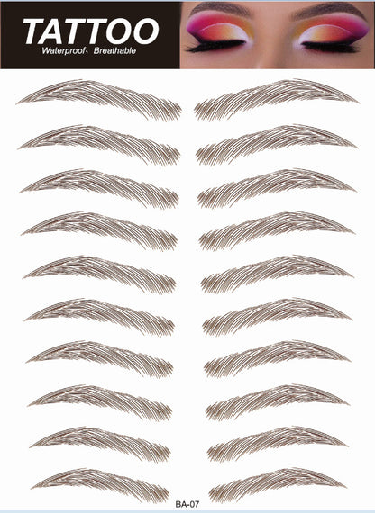 complete set of eyebrow stickers image 3