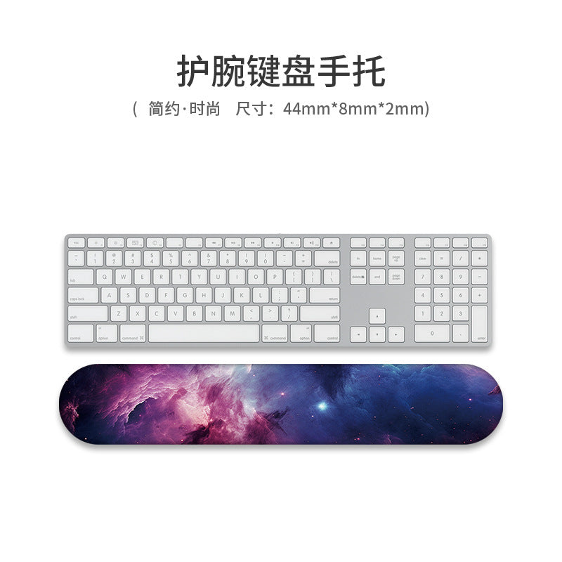 Custom Memory Foam Wrist Support Mouse Pad & Keyboard Rest for Ergonomic Comfort - Vibrant Designs