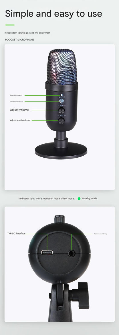 professional USB condenser microphone image