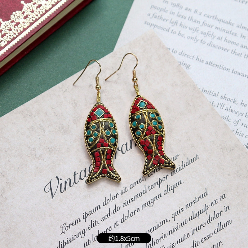 Bohemian style earrings image 2