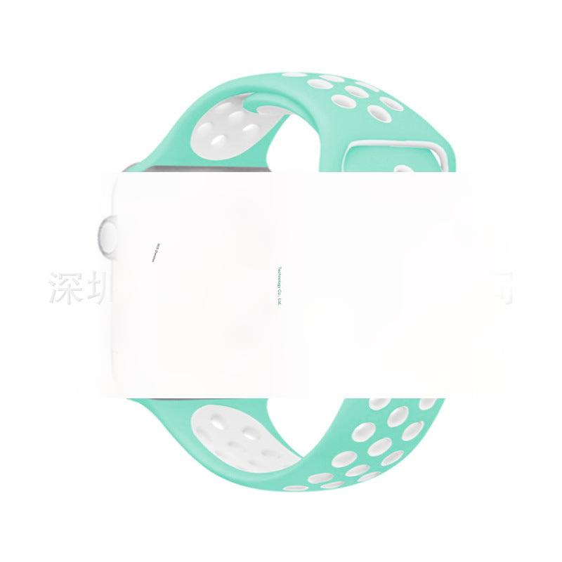 Dual Color Silicone Sport Band for Apple Watch Series 6, 7, 8, SE and Ultra - Comfortable & Durable