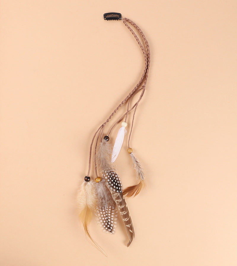 Vibrant feather hair accessory - image 2