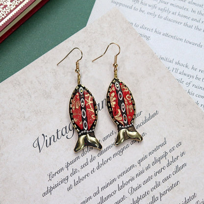 Nepalese design earrings vintage look 8