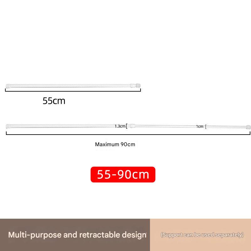 No drill curtain rod for kitchen