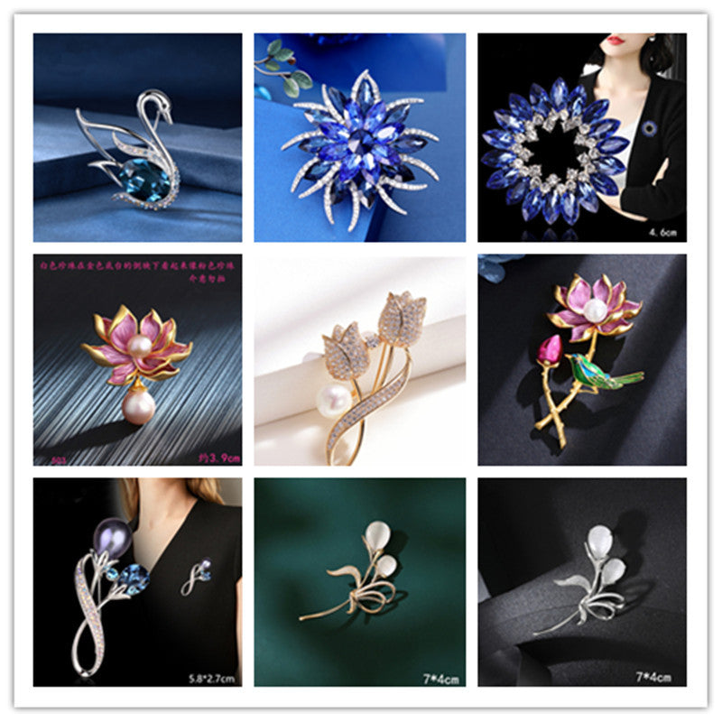 Beautiful floral design pin for casual wear