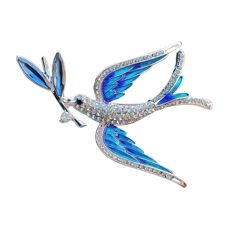 Blue Swallow Brooch Image 7