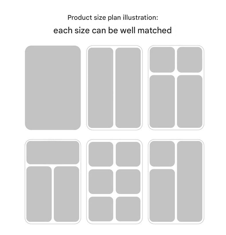clear acrylic drawer divider