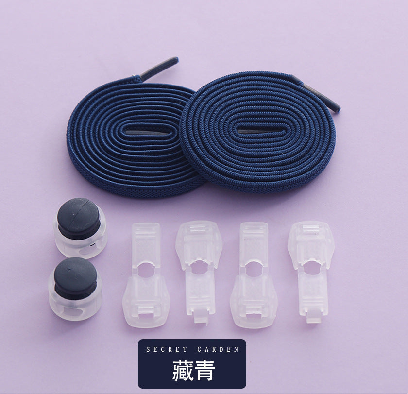 Easy slip-on elastic lace clips for kids