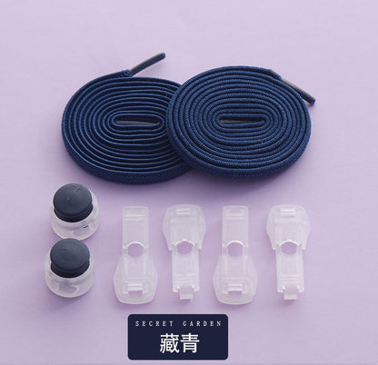 Easy slip-on elastic lace clips for kids