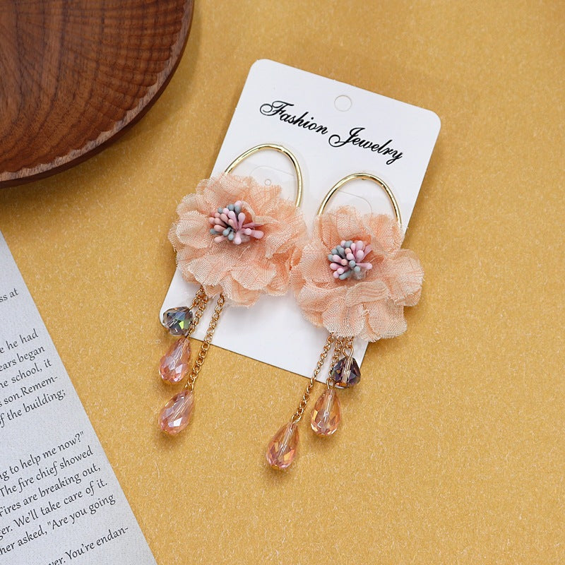 Earrings worn by model outdoors image 4