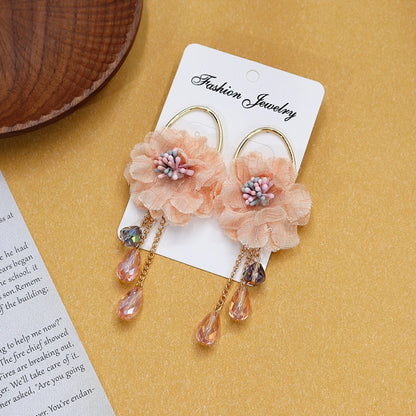 Earrings worn by model outdoors image 4