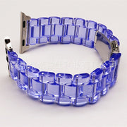 38/40/41mm resin strap-Glacier transparent purple (Pack of 1)