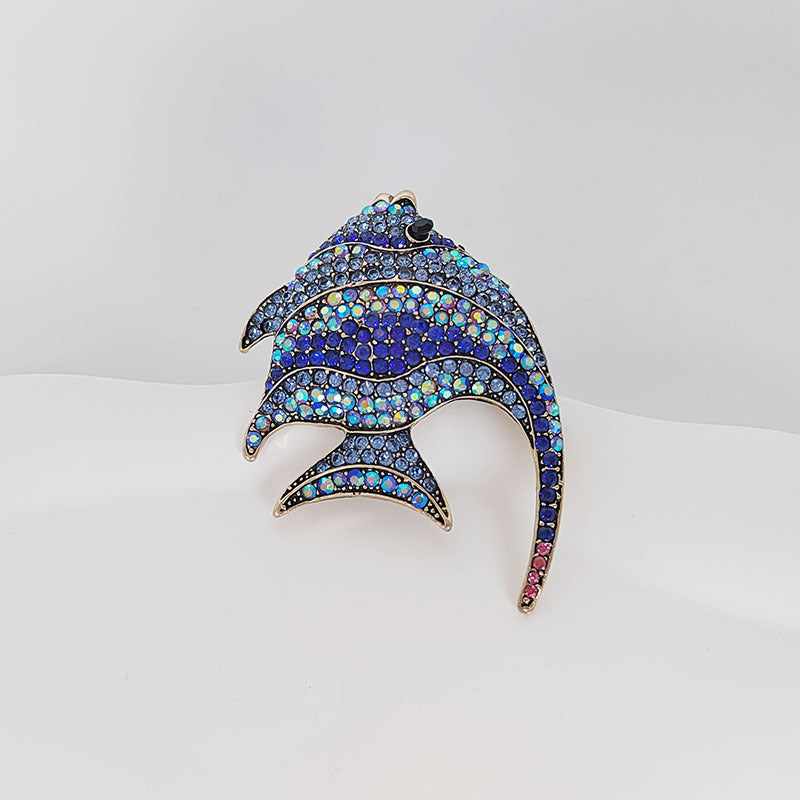 Tropical Fish Brooch Red Color