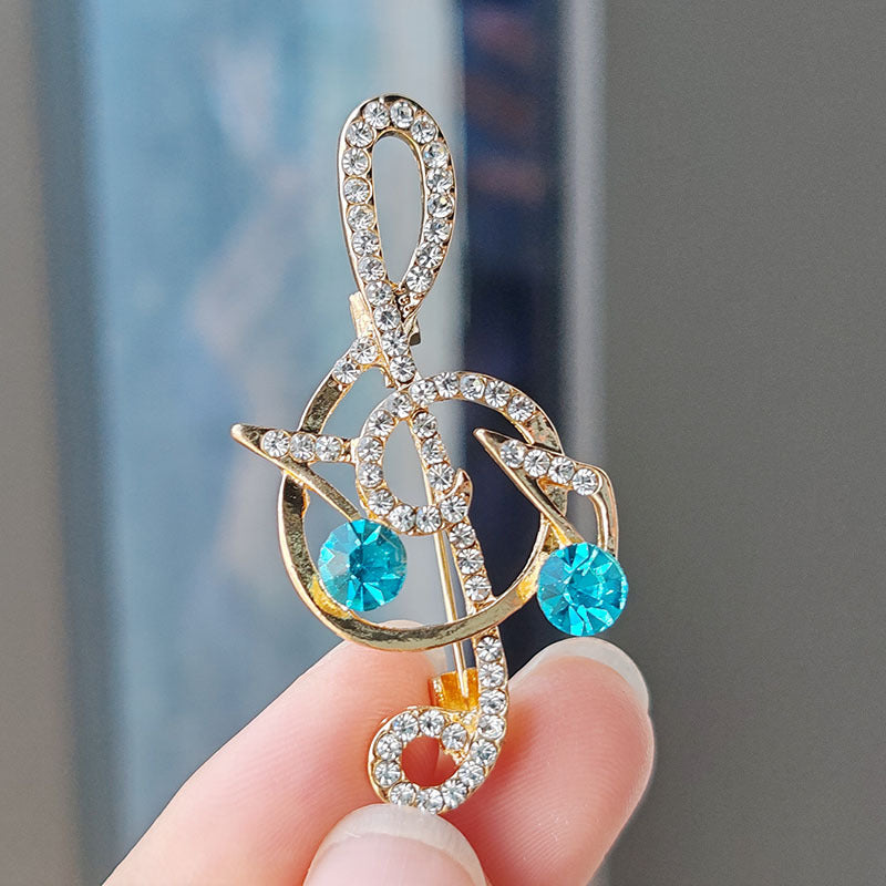 Creative Musical Note Brooch Image 6