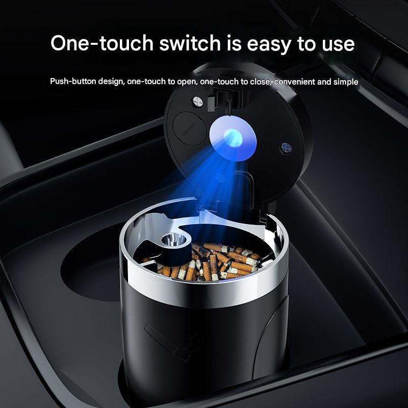 One-touch opening ashtray