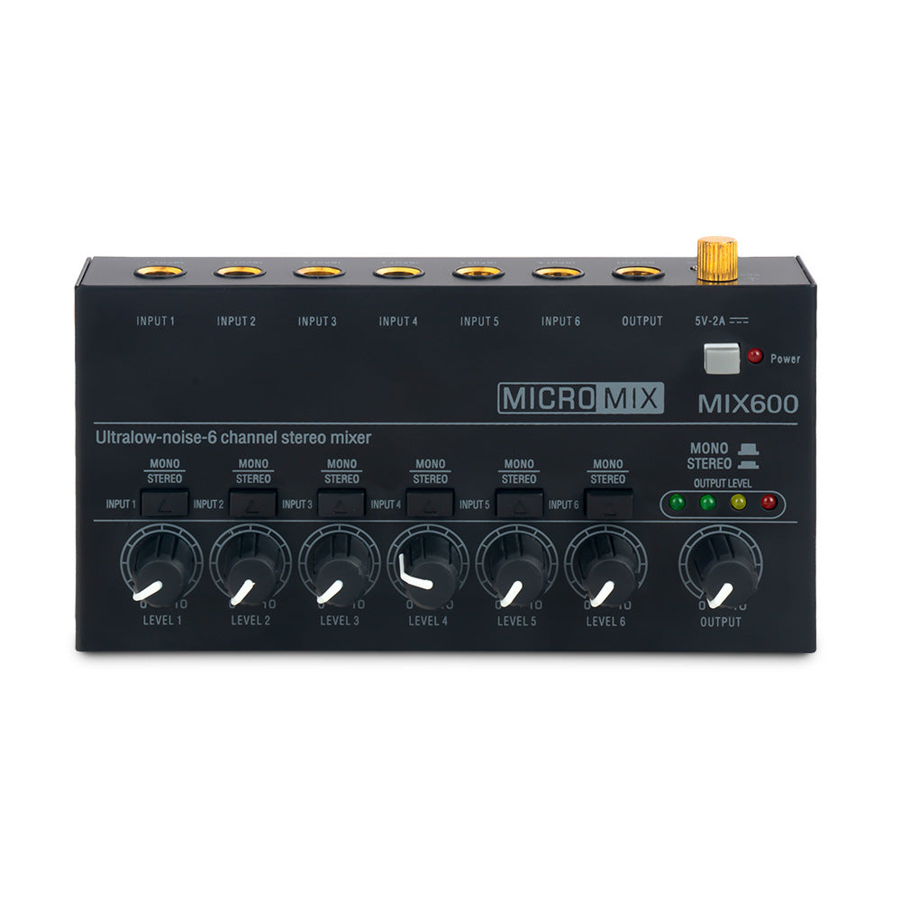 Versatile audio mixer with easy controls