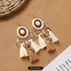 13 - Oval Brown and White Tassel