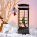 Phone Booth Antique Bronze Rotating Christmas Tree (Pack of 2)