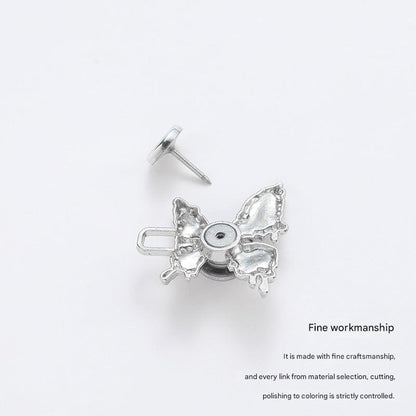 Adjustable Waist Butterfly Buckle with Rhinestones - Lifestyle Image