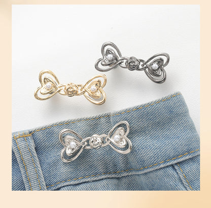 Durable metal waist button