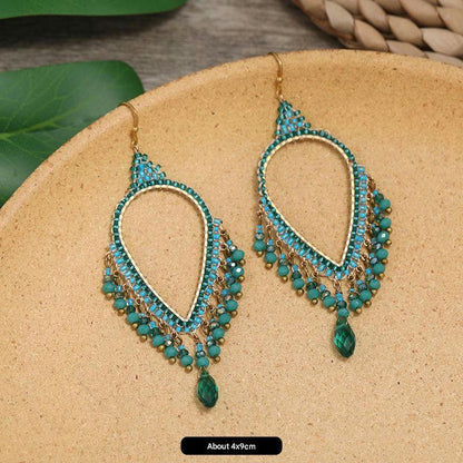 Set of colorful tassel earrings image 7
