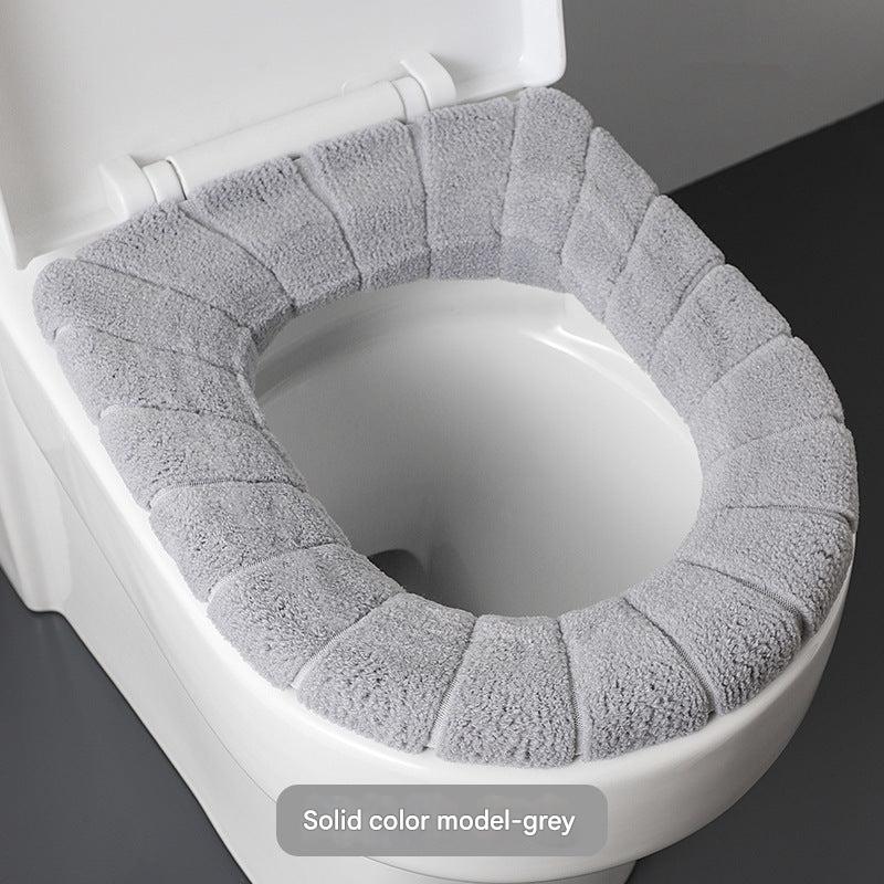 Close-up of soft plush material Toilet Cover