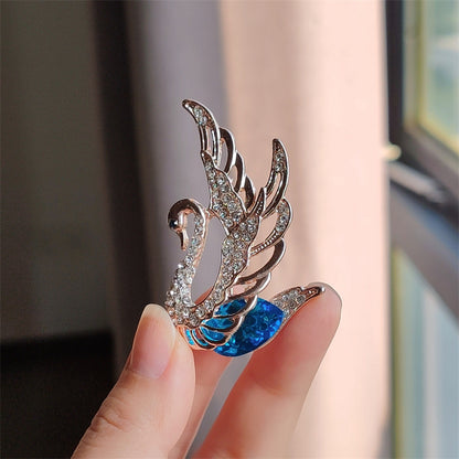 Swan brooch in various colors