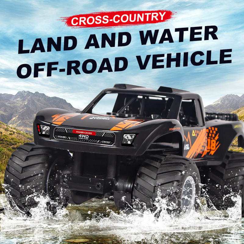 amphibious remote control car on grass