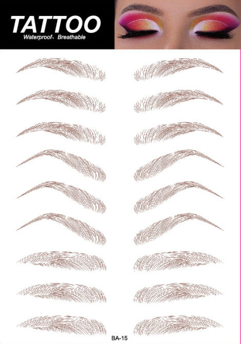 self-adhesive eyebrow tattoos image 5