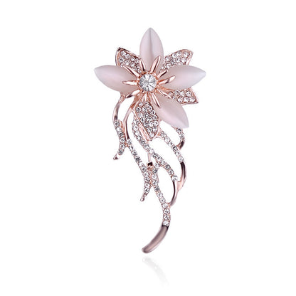 Intricate Floral Design Brooch - Women Accessories