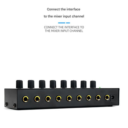 HA800 with multiple headphones connected