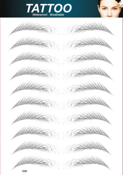 6D waterproof eyebrow tattoos natural look image 1