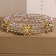 Double Layer Crystal + 3 Butterflies - Transparent Gray