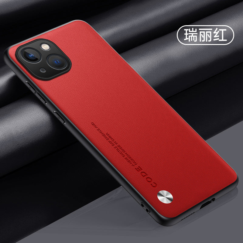 Premium PU Leather iPhone Case for iPhone 15/14/13 - Stylish Protection with Custom Options