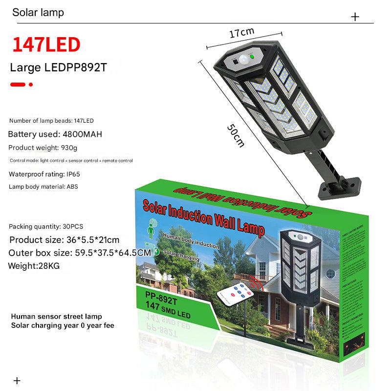 different angles of solar LED lights outdoor