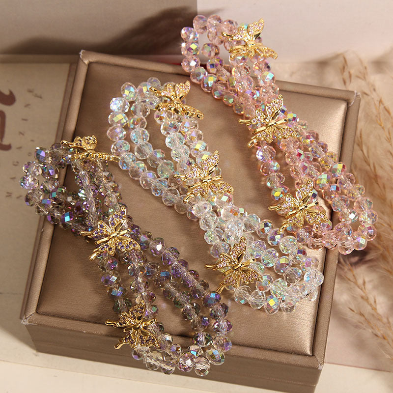 Fashionable White Crystal Bracelet for Women - Lifestyle Image 4